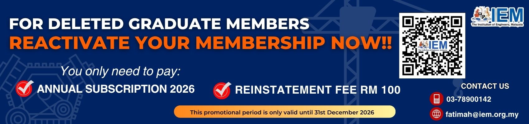Reactivate IEM Graduate Membership